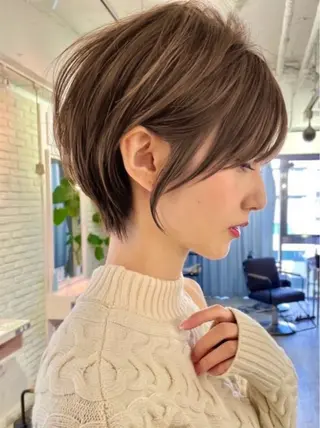 ショート レイヤー❣️縮毛矯 川村利幸のヘアスタイル