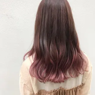 セミロング カラー 嶋佐 昌大 シマサマオのヘアスタイル