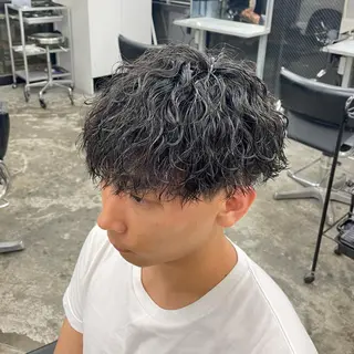 ショート パーマ メンズ メンズ特化美容師/ 藤戸 椋のヘアスタイル