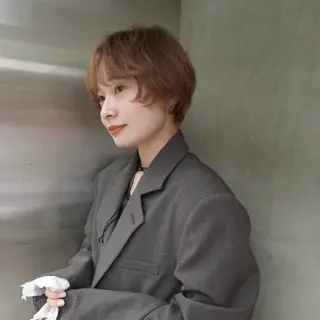 ショート カラー ヘアアレンジ ニュアンスヘア🌔 nanakoのヘアスタイル