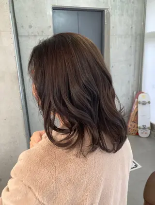 ミディアム カラー 横浜美容室/暖色系 michika🌹のヘアスタイル