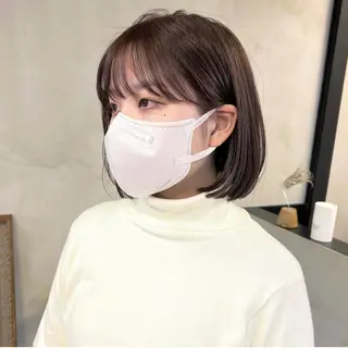 ショート カラー パーマ ヘアアレンジ メンズ キッズ ネイル マツエク・マツパ アイブロウ 前川 朋香のヘアスタイル