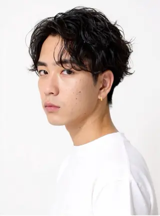 パーマ メンズ 渋谷 ショート特化のヘアスタイル