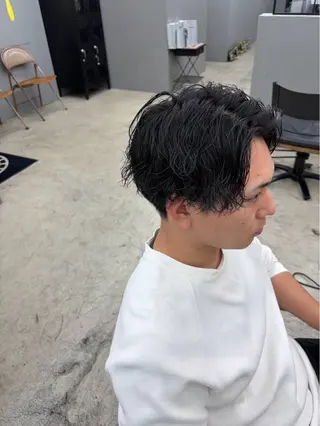 ショート パーマ メンズ メンズ専門サロン wokeのヘアスタイル