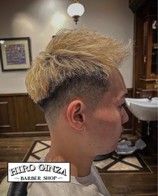 ショート メンズ 猪井 明のヘアスタイル