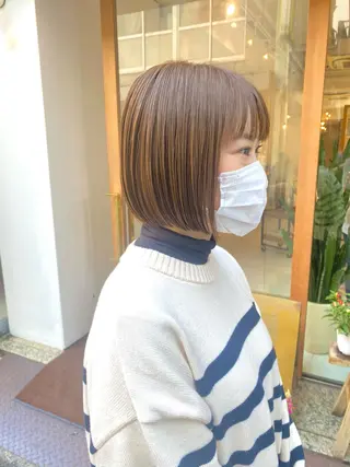 ショート カラー 安永 涼のヘアスタイル