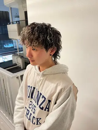 カラー パーマ メンズ メンズパーマ 北原寿樹のヘアスタイル