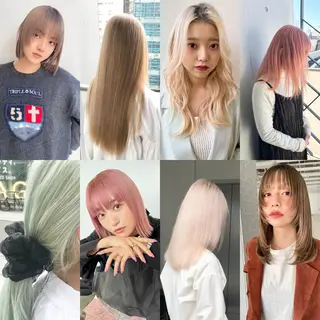 ミディアム 艶髪レイヤー/ ハイトーンKeitaのヘアスタイル