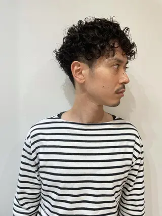 パーマ メンズ メンズカット クドウユウキのヘアスタイル