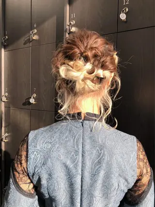 ミディアム カラー ヘアアレンジ キッズ stylist 🌸 kana.のヘアスタイル