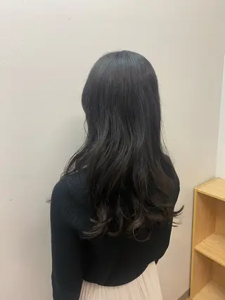 ロング 染谷 れなのヘアスタイル