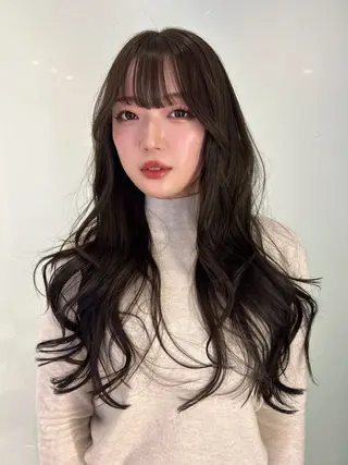 ロング 高山沙来/ストレート パーマ特化/縮毛矯正のヘアスタイル