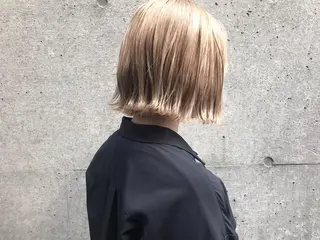 ショート カラー ボブ　ショート 特化 迫田紘史のヘアスタイル