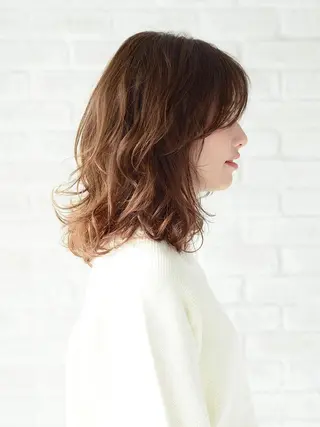 ミディアム カラー パーマ ショート/ボブ オオタダイスケのヘアスタイル