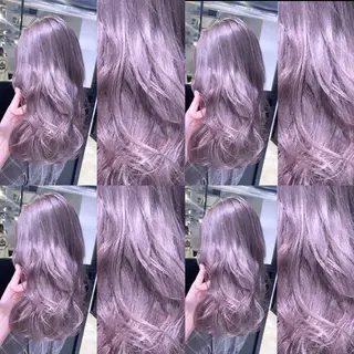 セミロング カラー ヘアアレンジ 🧸ブリーチ特化/前 髪/しょうじりか🎀のヘアスタイル