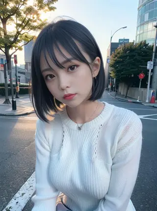 ミディアム カラー cocoa船橋🦄 chinamiのヘアスタイル