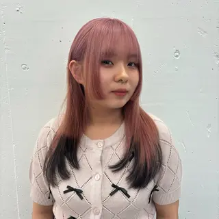 ロング カラー ヘアアレンジ 夕羽夢🍓矢場/ 透明感カラーのヘアスタイル