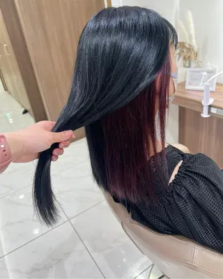 ロング ＡＳＨ大宮/ブリーチ 髪質改善/カラーのヘアスタイル
