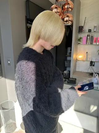 ショート カラー メンズ AYAKASA 暖色カラー/レイヤーのヘアスタイル