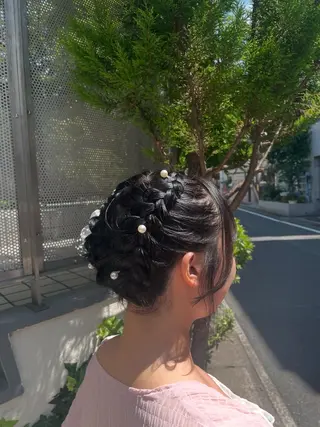 ミディアム ヘアアレンジ アレンジ/カラー トリートメントNaoのヘアスタイル