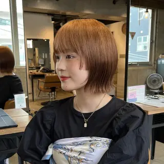 ショート カラー 谷本虎太郎 レイヤー🌈ボブのヘアスタイル