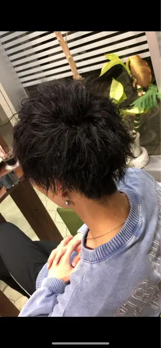 ショート パーマ メンズ 堤太志 メンズパーマ特化のヘアスタイル