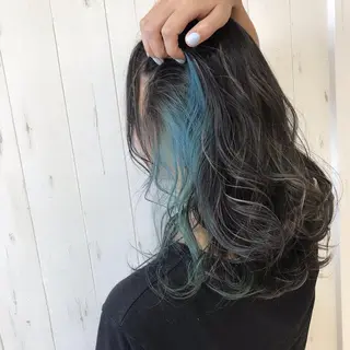 ロング カラー パーマ ヘアアレンジ キッズ ネイル マツエク・マツパ M字・前髪割れ 改善メンズ特化/栢沼のヘアスタイル