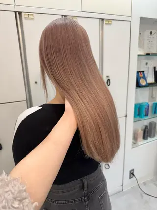 ロング カラー ブリーチなしwカラー /艶カラー/oukaのヘアスタイル