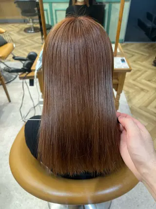 ミディアム 韓国レイヤーカット/ 縮毛矯正/羽田航のヘアスタイル