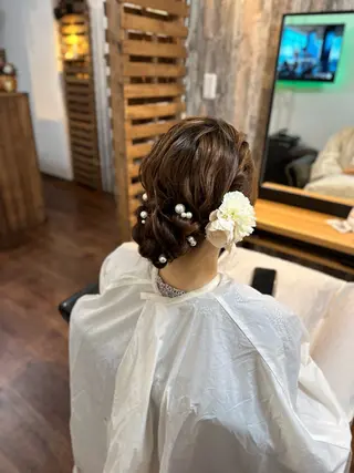 セミロング ヘアアレンジ Luzir⭐︎ GEN⭐︎のヘアスタイル