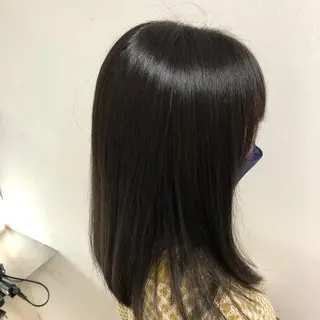 セミロング 髪質改善・白髪ぼかし /お悩み対応カラーのヘアスタイル