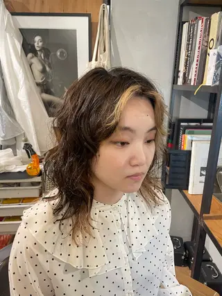 セミロング 海外ヘア🇺🇸✨ 恵比寿　MIYUKIのヘアスタイル