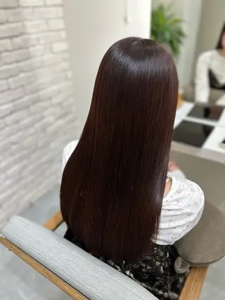 セミロング カラー 髪質改善&艶感カラー 🪄岡井美結のヘアスタイル