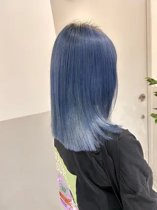 セミロング カラー 薄田 珠美のヘアスタイル