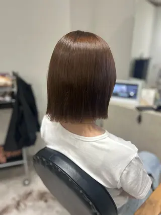 ミディアム カラー ヘアアレンジ ボブ /ニュアンス/ satomi🧸💖のヘアスタイル