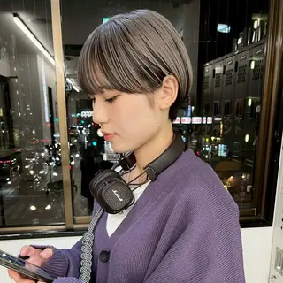 ショート 🌙透明感カラー ×カット リナ🌙のヘアスタイル