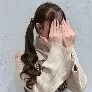 ロング ヘアアレンジ 縮毛矯正/Wカラー /アレンジ🌙あまにのヘアスタイル