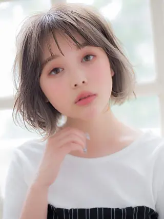 ショート カラー パーマ Emerge 横浜西 口店【エマージュ】のヘアスタイル