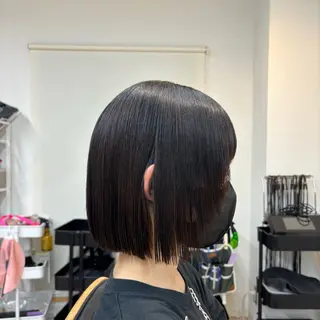 ショート レイヤー/艶々カラー /縮毛矯正/うみ🌟のヘアスタイル
