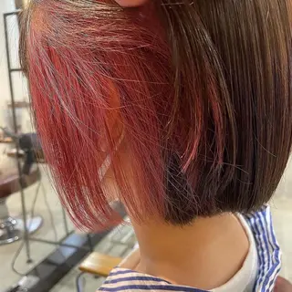 ミディアム 赤味消しくすみカラー 💕髪質改善/梅田のヘアスタイル