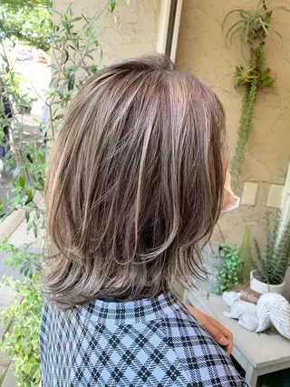 ミディアム カラー 店長担当🌟 矢吹ガブリエル🌟のヘアスタイル