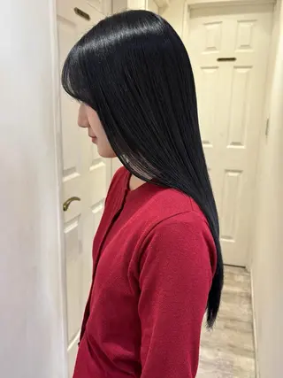 ロング 髪質改善/縮毛矯正/ 艶カラー/ヘッドスパのヘアスタイル