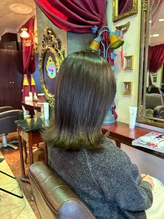 セミロング カラー 【美髪矯正 /髪質改善】RINのヘアスタイル