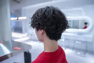 ショート パーマ メンズ 波巻きスパイラルパー マ/シャドウパーマ駿のヘアスタイル