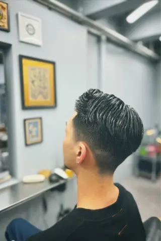 ショート メンズ 池袋メンズパーマ フェード純平のヘアスタイル