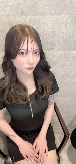 カラー エクステ ダブルカラー新宿のヘアスタイル