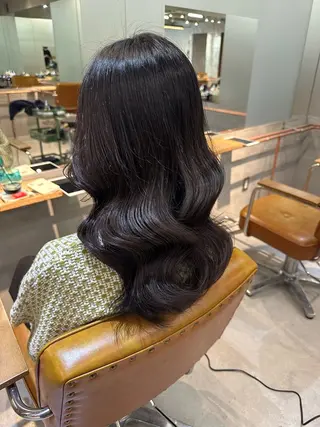 セミロング カラー 小澤 みゆきのヘアスタイル