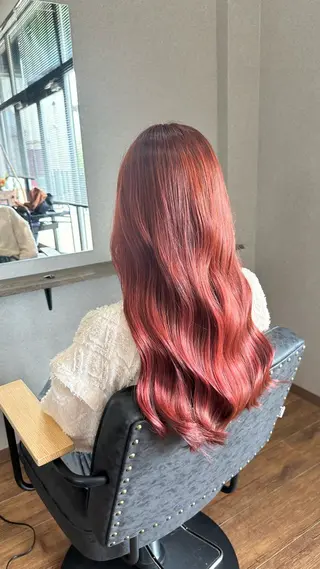 ロング カラー 鵜飼 真伍のヘアスタイル