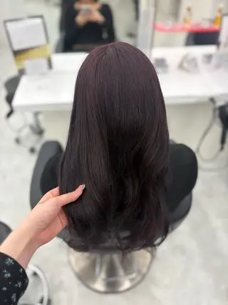 ロング カラー 韓国ヘア/透明感 カラー🎀RUNAのヘアスタイル