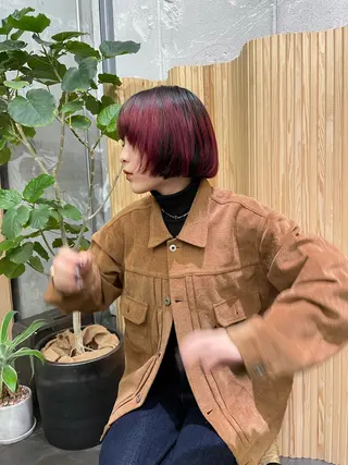 ショート カラー 薄暮 マツイ レンのヘアスタイル